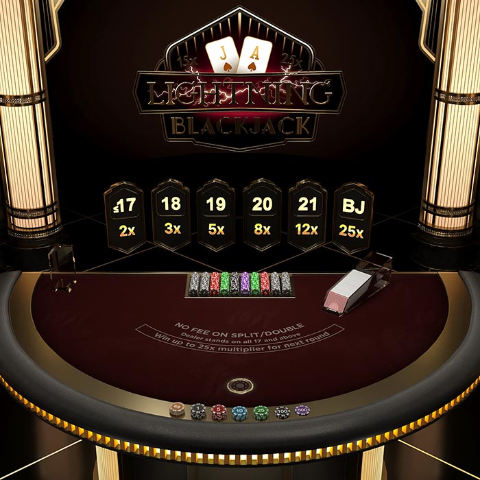 First Person Lightning Blackjack banner